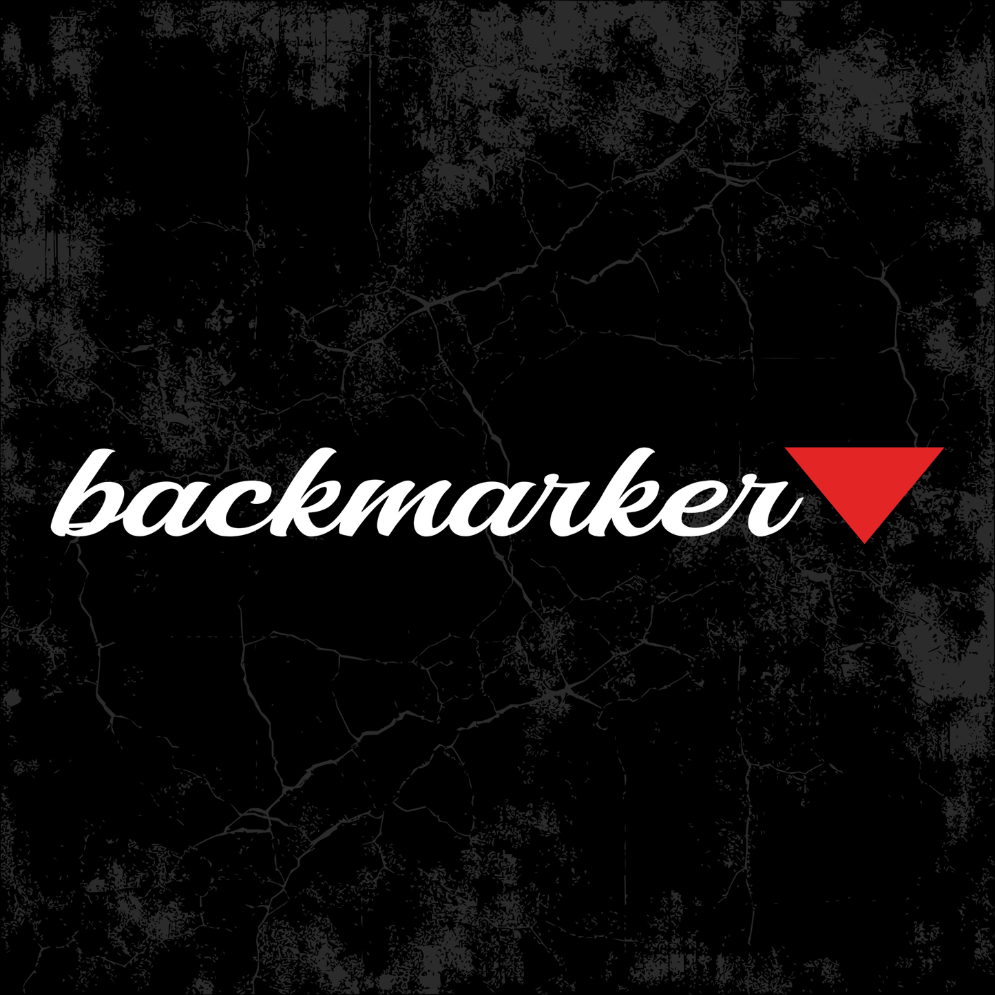 Backmarker Font Logo Vinyl Decal