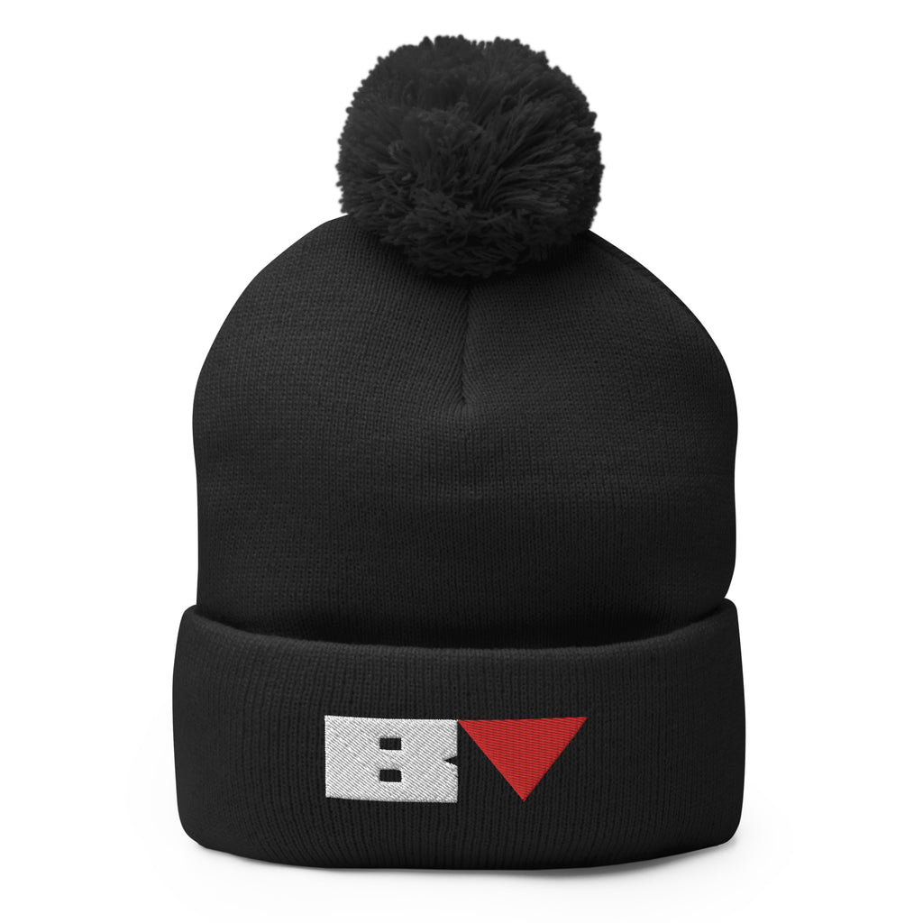 Backmarker Logo Pom-Pom Beanie